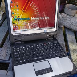 Panasonic Toughbook Tablet - Dual Batteries, WiFi, Bluetooth, Cell SIM, HDMI, Dual Webcam, Win 11 Pro, Office $350