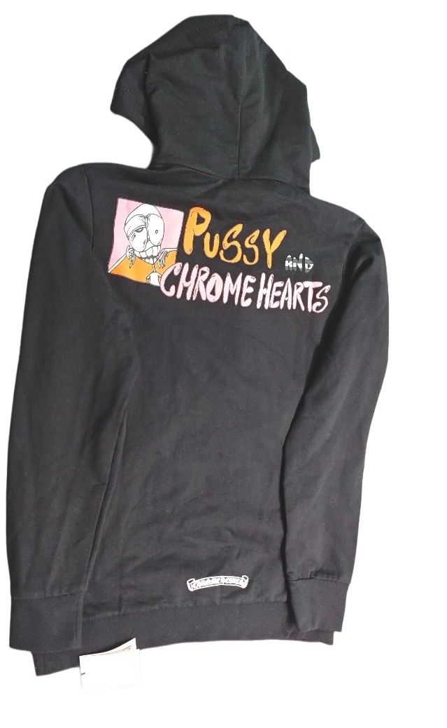 Pussy And Chrome Hearts Hoodie Size Small No Trades