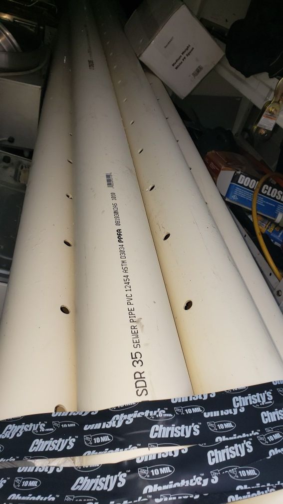 Cresline 4" PVC perforated drain sewer pipe for Sale in Renton, WA