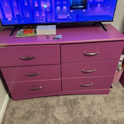 Girl Pink Bedroom Set