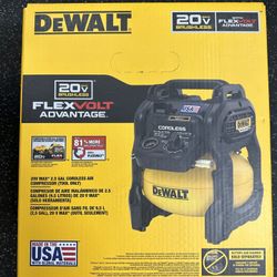 Dewalt 20v 2.5 Gallon Cordless Air Compressor