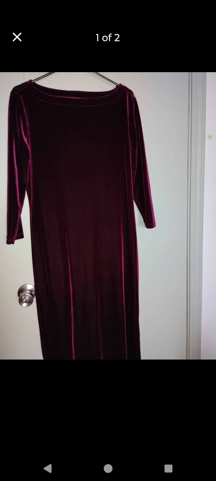 Vintage Burgundy Dress Size 12