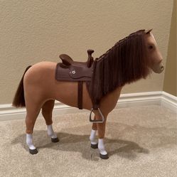 American Girl Doll Horse And Saddle