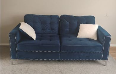 Blue Velvet π Sofa & Loveseat