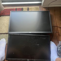 2 LG Monitors, Turn On And Working