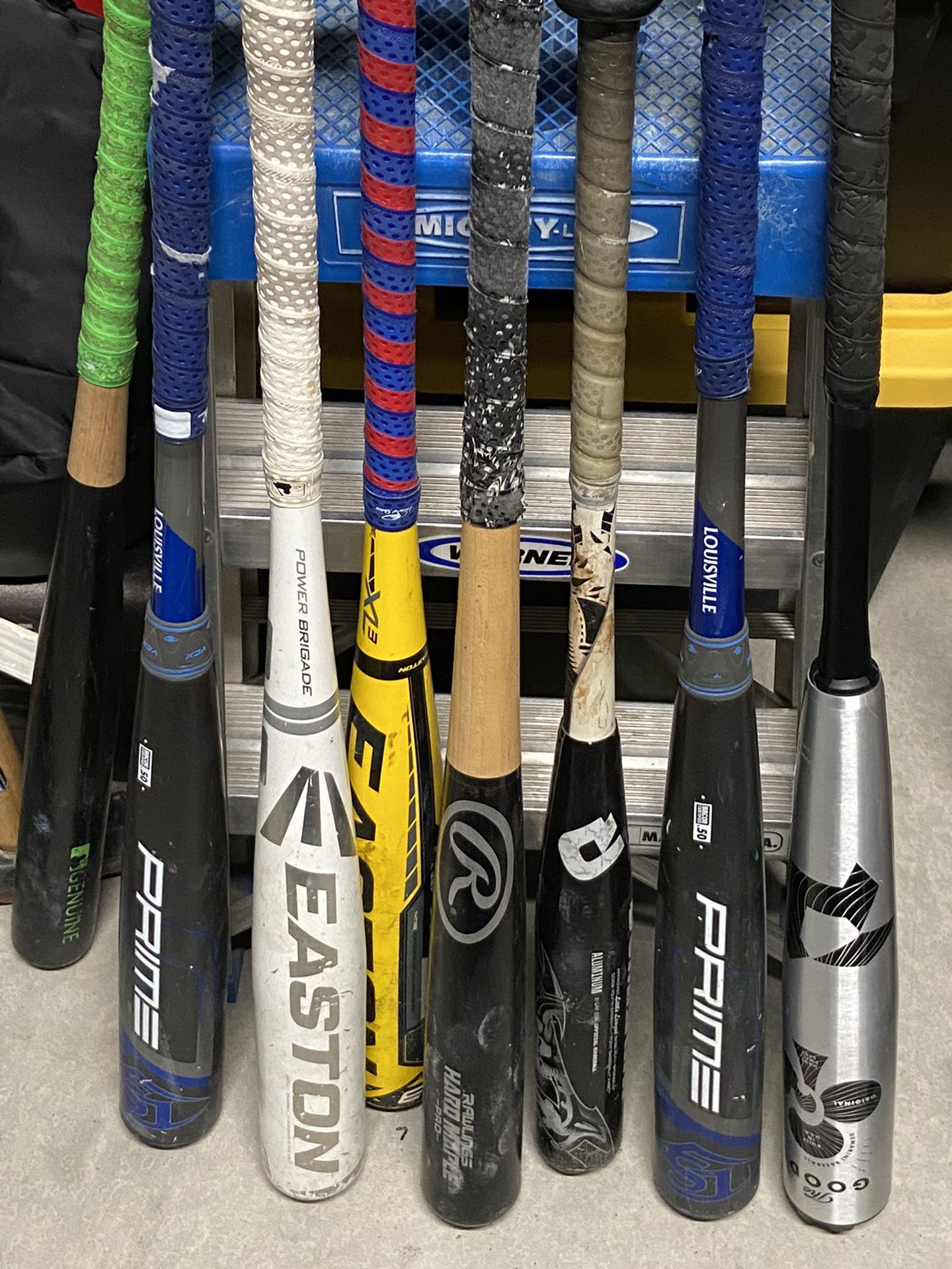 Demarini Goods, Louisville Slugger Prime, Easton BBCOR and -5 Baseball Bats
