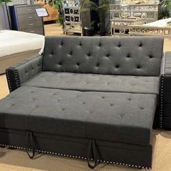 Canp Futon Sofa By FoA🚛3-7 Days  Delivery 💳Financing Options