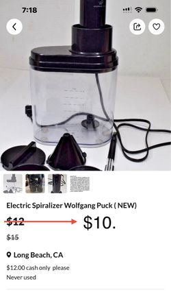 Electric Spiralizer Wolfgang Puck ( NEW)