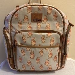 Disney Winnie The Pooh Backpack Diaper Bag with All Over Print