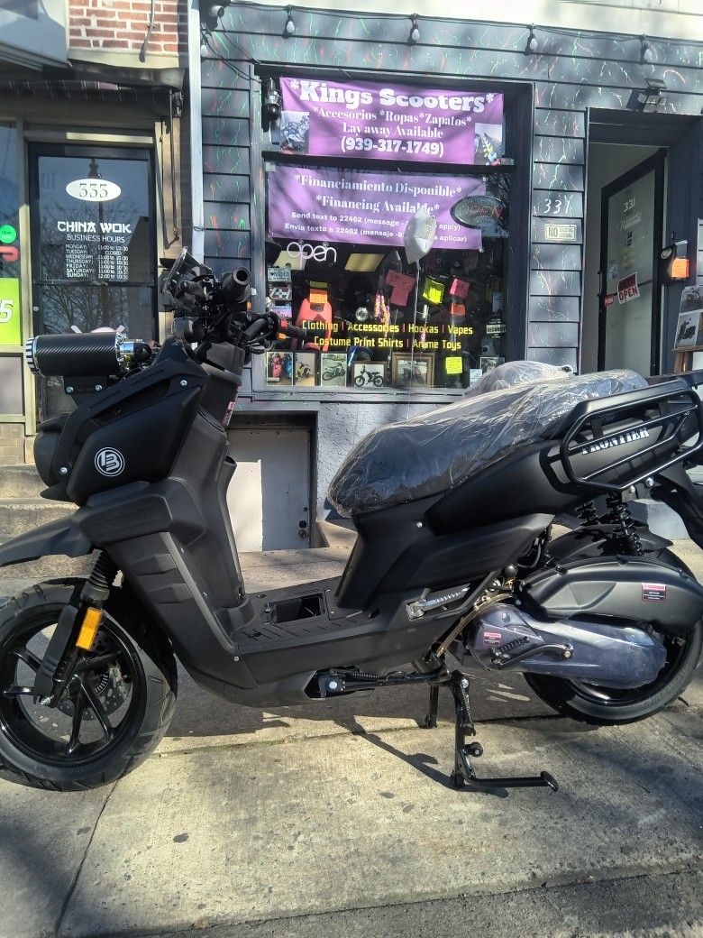 Gas Scooter 200cc Tank Alarm, Remote Control Keys Bluetooth Music