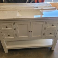 48 Bathroom Vanity  White