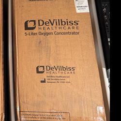 The DeVilbiss  5 liters. Brand new in box. Never opened   Oxygen concentrator