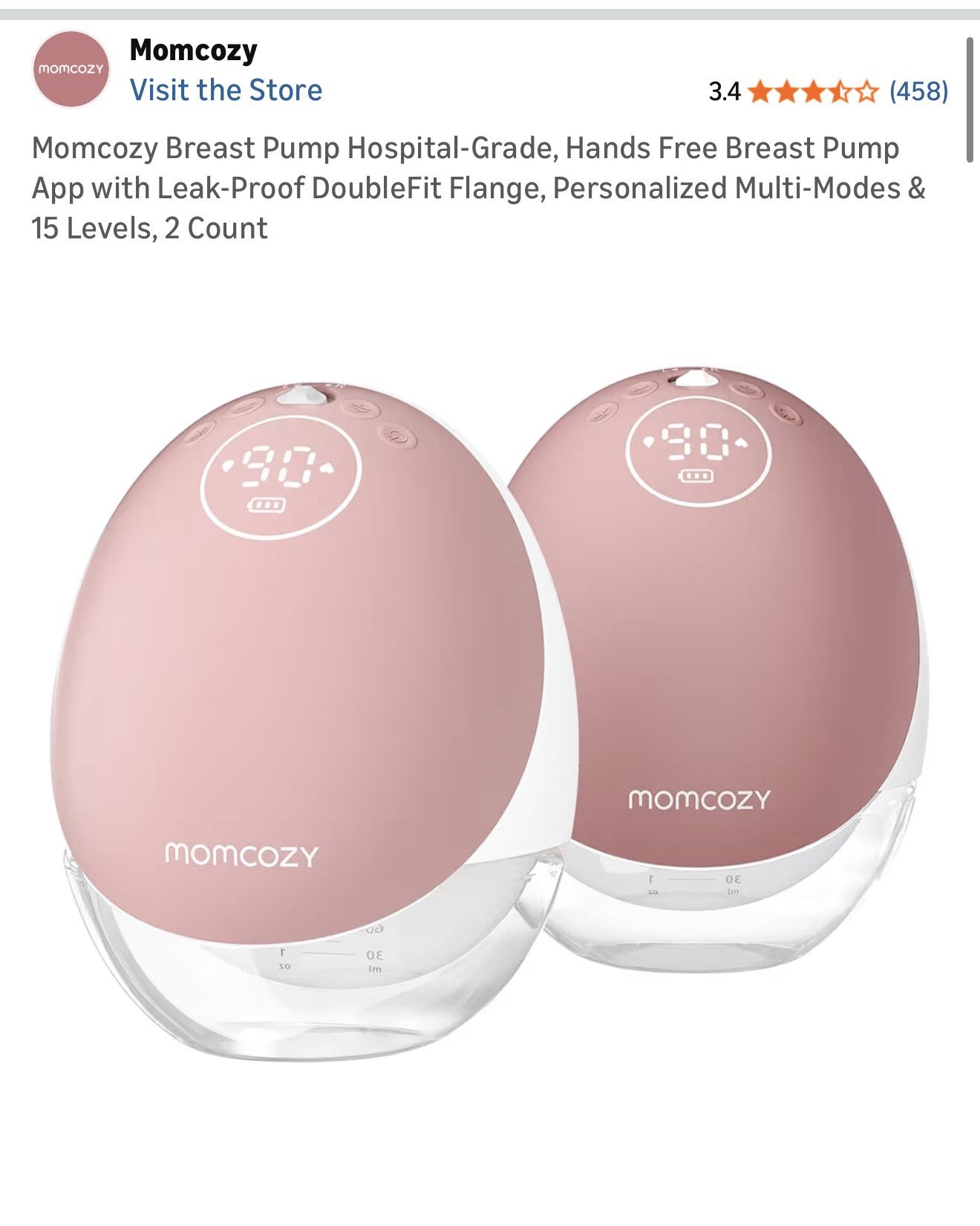 Momcozy M9 Wearable Pumps Hands Free 