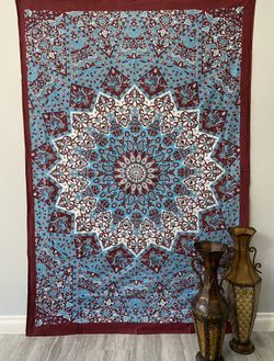 Burgundy Twin Tapestry