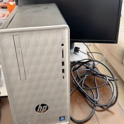 HP Desktop And Dell Monitor