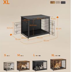New dog cage XL gray color