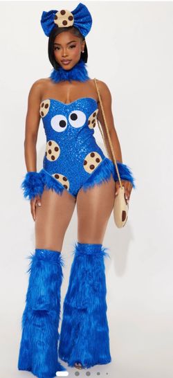 Blue Jar of Cookies Monster Halloween Costume. So Cute and Sparkly! Brand New 6 Piece Set.