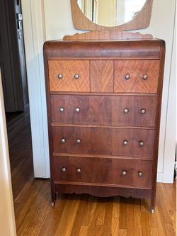Dresser four drawer vintage real wood