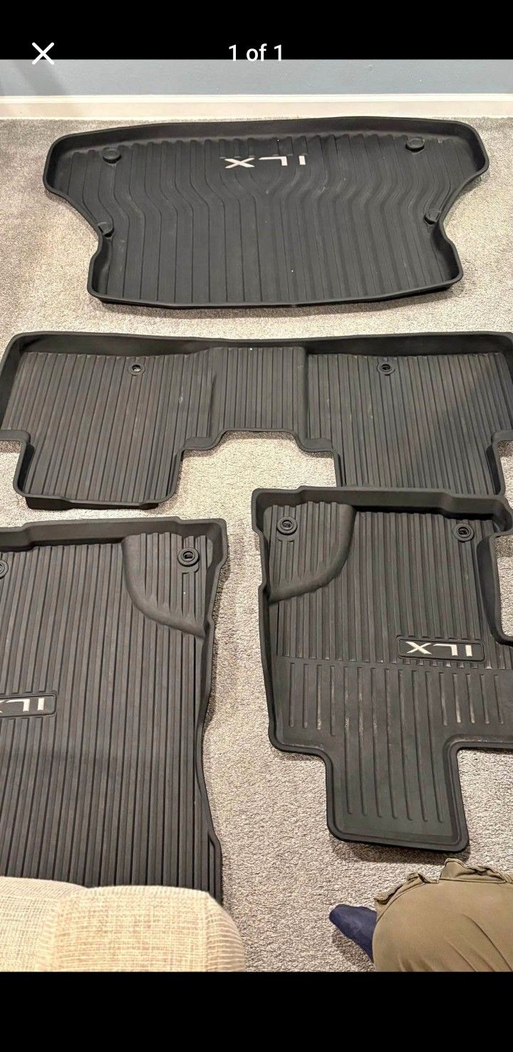 Acura ILX 2020 All Weather Mats + Trunk Mat.