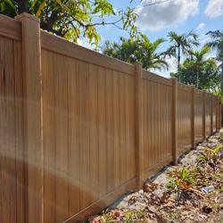 Brown PVC Fence