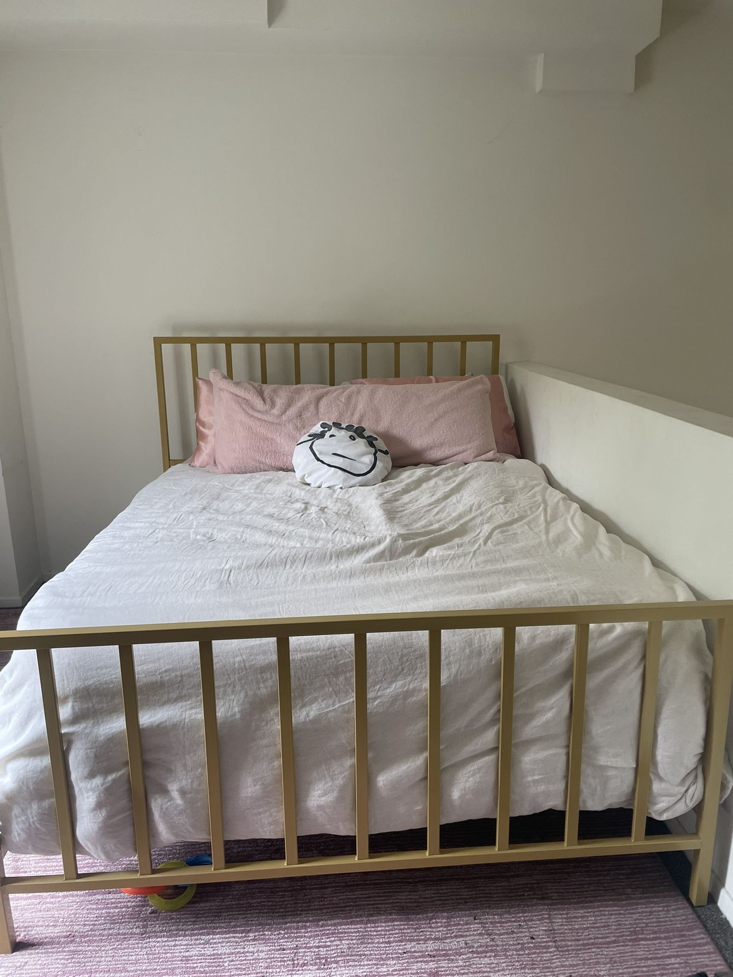 Gold Metal Bed Frame 