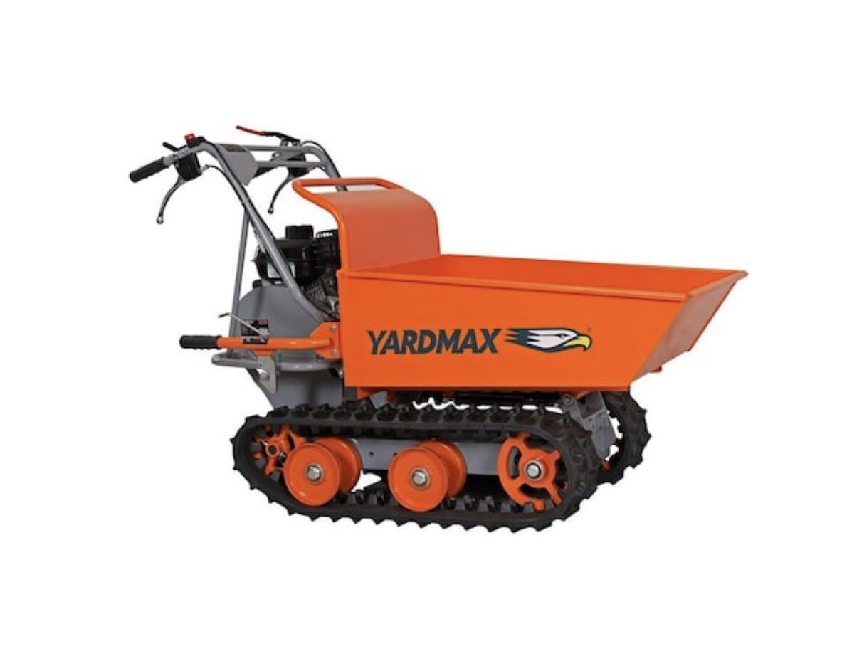 YARDMAX YD8103 Track Barrow, 660lb. Capacity, Briggs CR950, 6.5 hp, 208cc Wheelbarrow