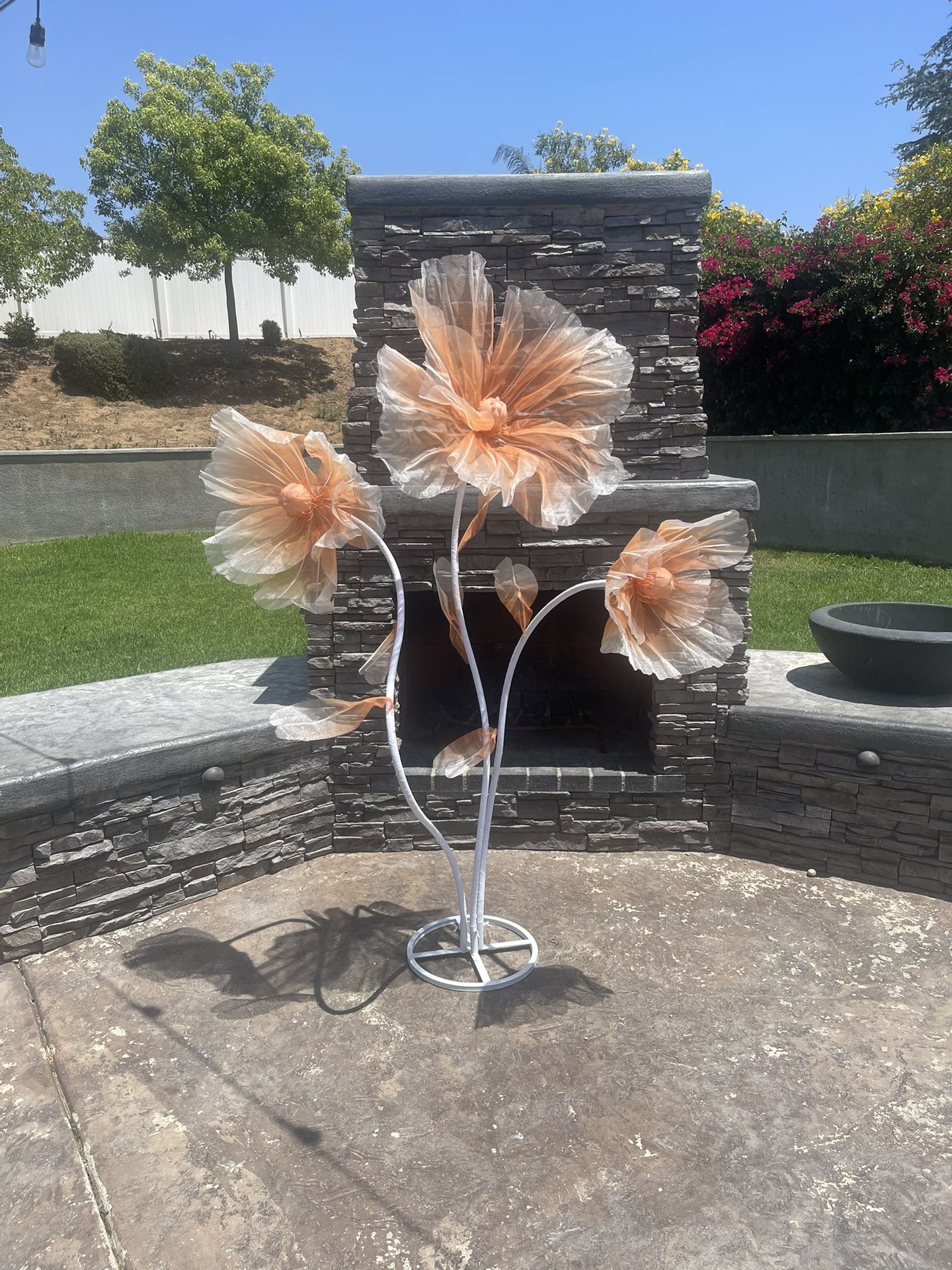 Giant Flowers For Backdrop