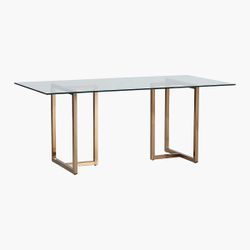 CB2 Brass Table Base