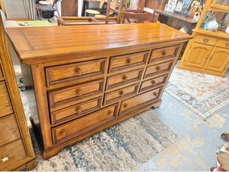 Large solid wood dresser