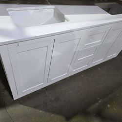 A Nice Cabinet Double Sink 