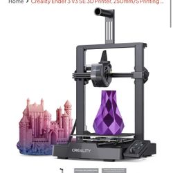 CREALITY ENDER 3 V3 SE 3D PRINTER, 250MM/S PRINTING SPEED