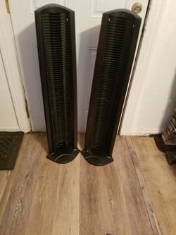 TWO 75 CD CAPACITY STORAGE RACK TOWERS