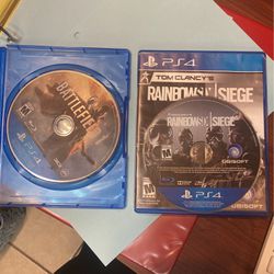 PS4 Battle Field1 & Rainbow Six Siege