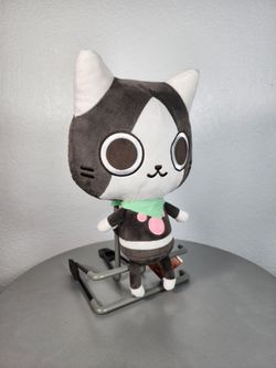 11" Monster Hunter Gray Melynx Cat Plush