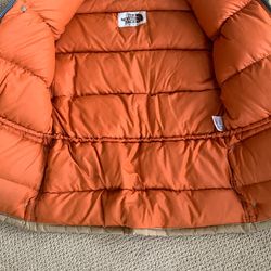 The North Face men’s Medium vintage goose down jacket coat work casual classic brown label Made In USA