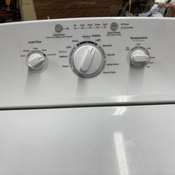 GE Electric Top Load Washer With Hook Up’s, White