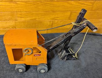 Vintage 1960's Buddy L Pressed Steel Steam Shovel Excavator – 16"