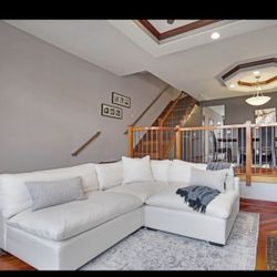 Cream Sectional Sofa - Cloud Couch