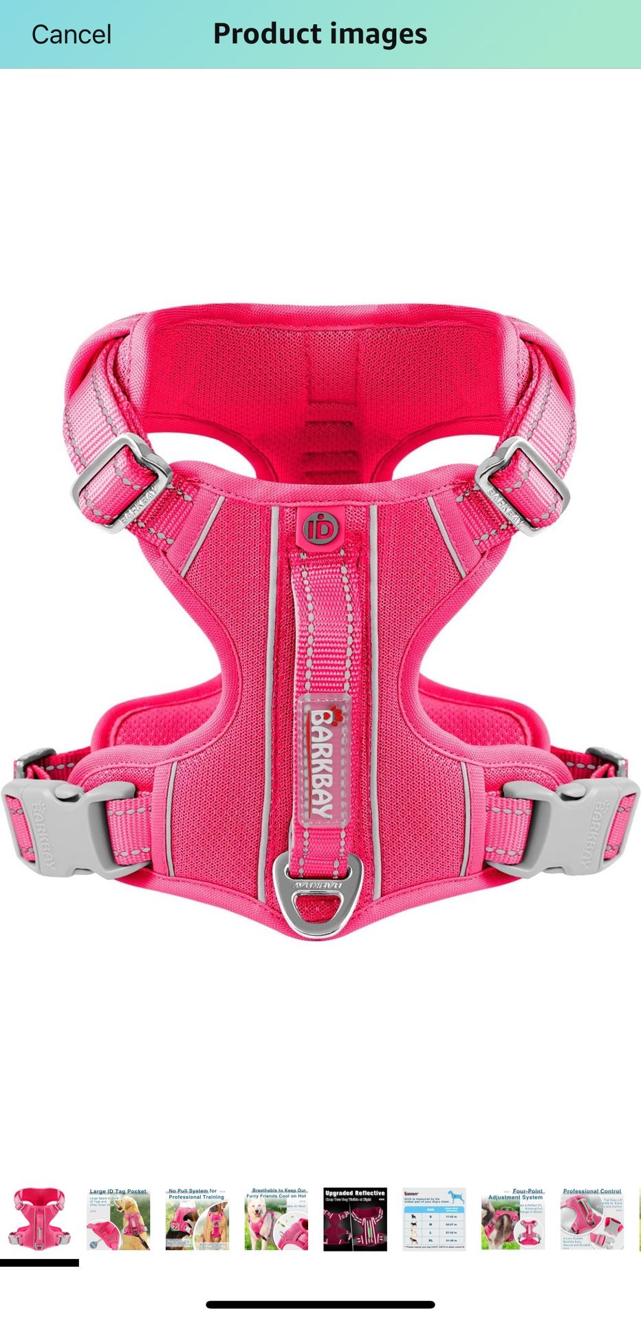 BARKBAY Dog Harness No Pull with ID Tag Pocket