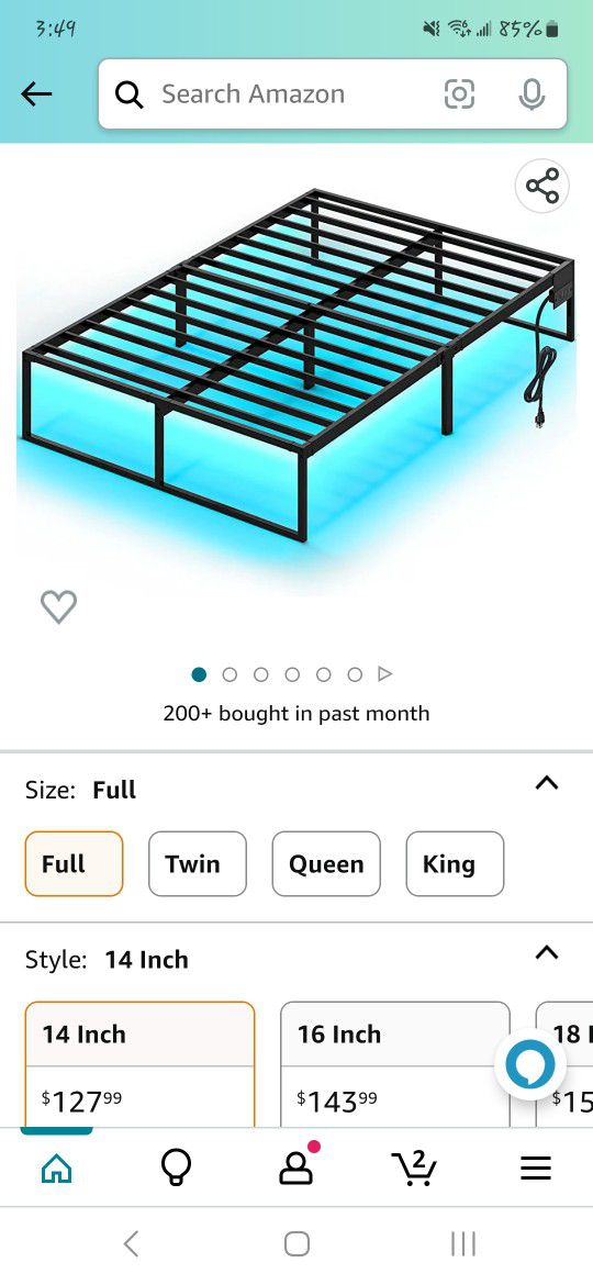 Full Bedframe Without Lights