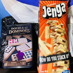 2 Jenga Y Domino (usado Solo Una Vez)