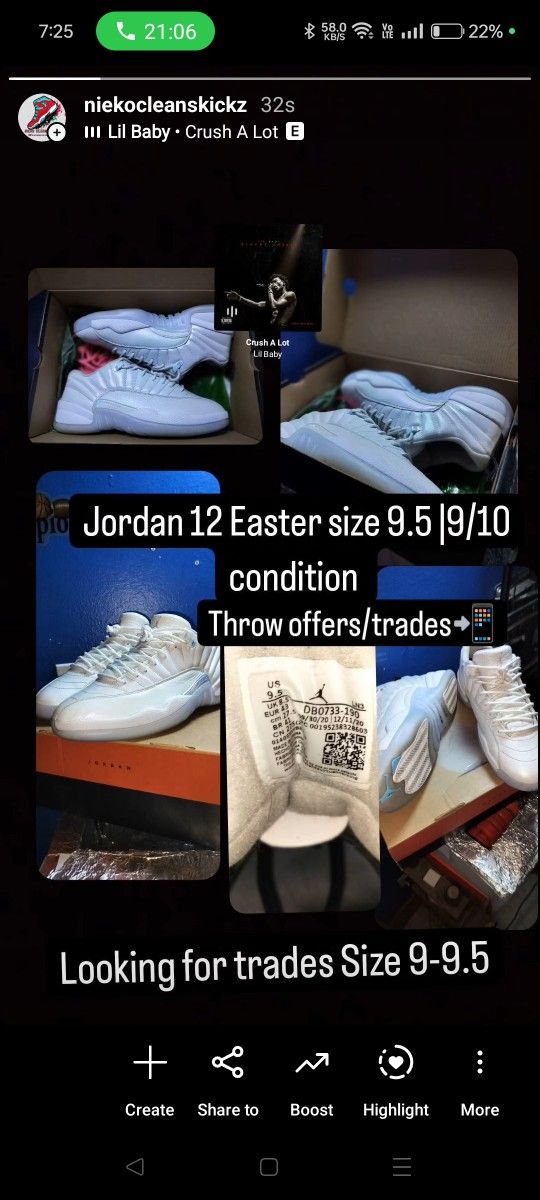 Jordan 12s 9.5