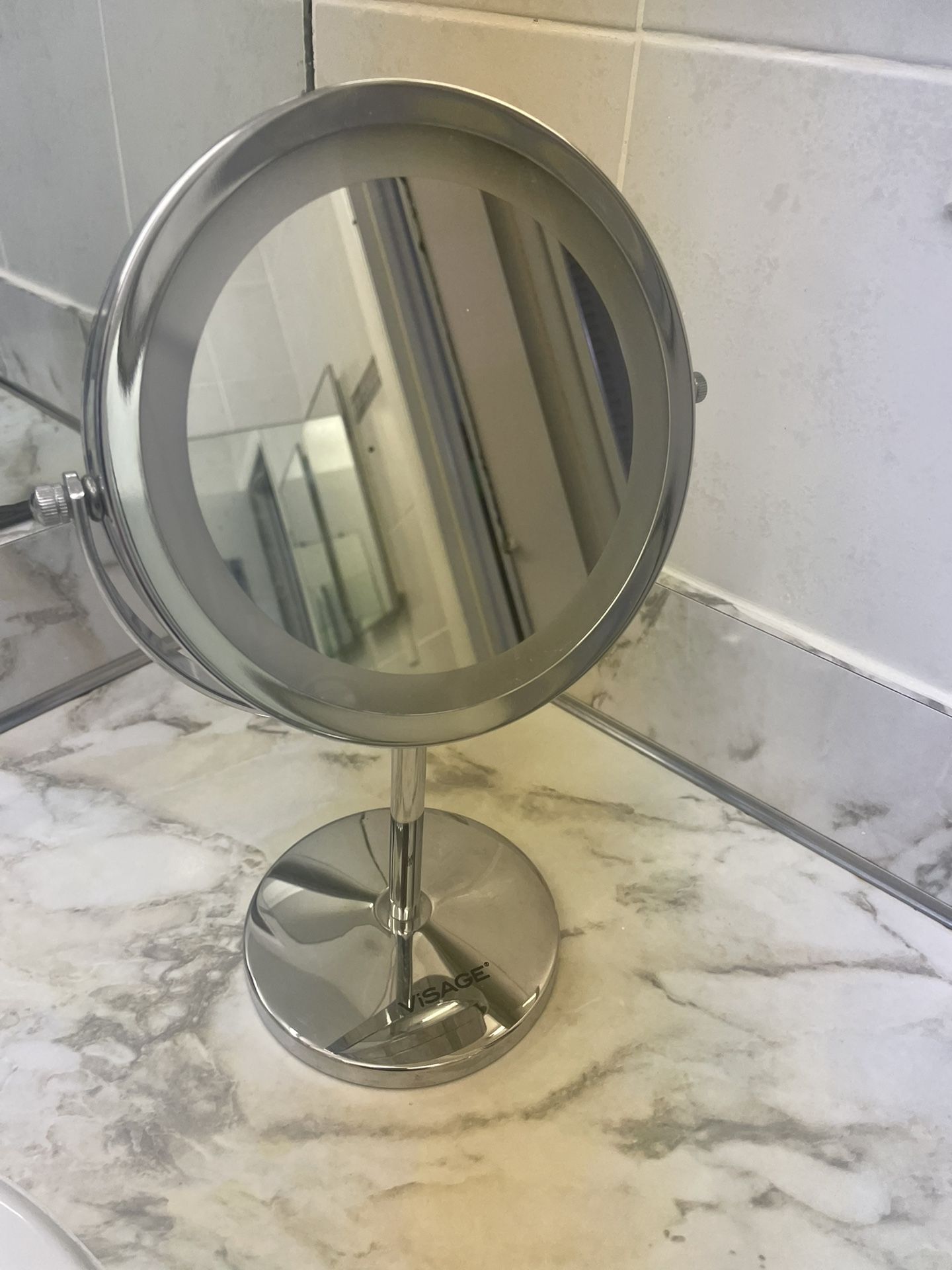 Double Sided Vanity Mirror With 3 Different Colored Lights