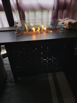 Potable propane fireplace