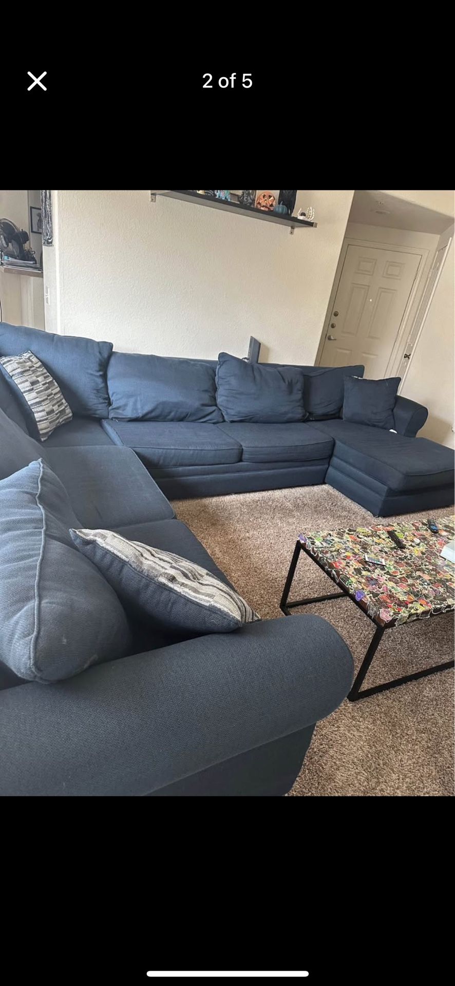 *Huge* Sectional Couch W/ Pull Out Bed
