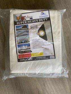 20x30’ tarp canopy cover shade new suoer heavy duty