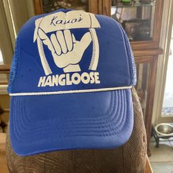 80s Vintage Kauai “HANG LOOSE” Trucker Hat 