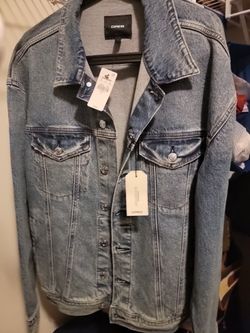 Men Denim Jacket. L . EXPRESS