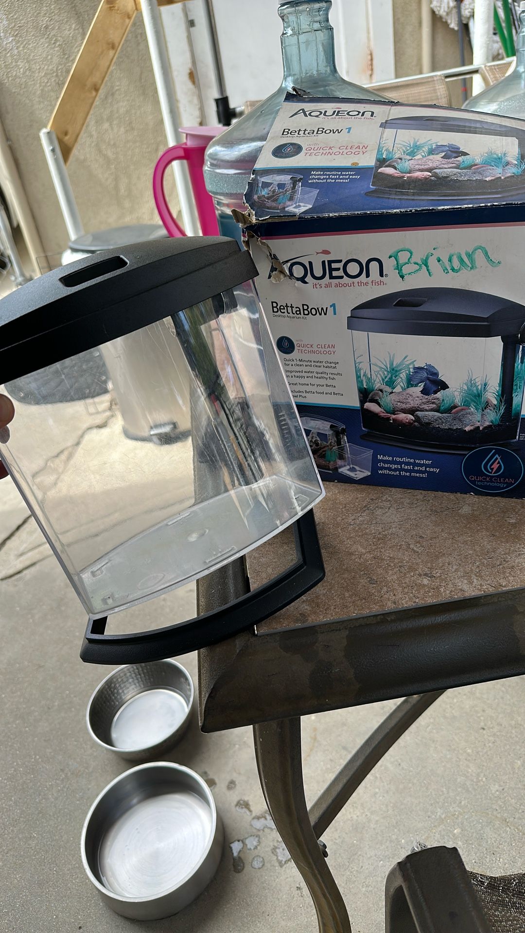 Betta Bowl Aquarium Used