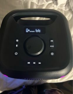Portable Bluetooth Party Onn Speaker with LED Lights